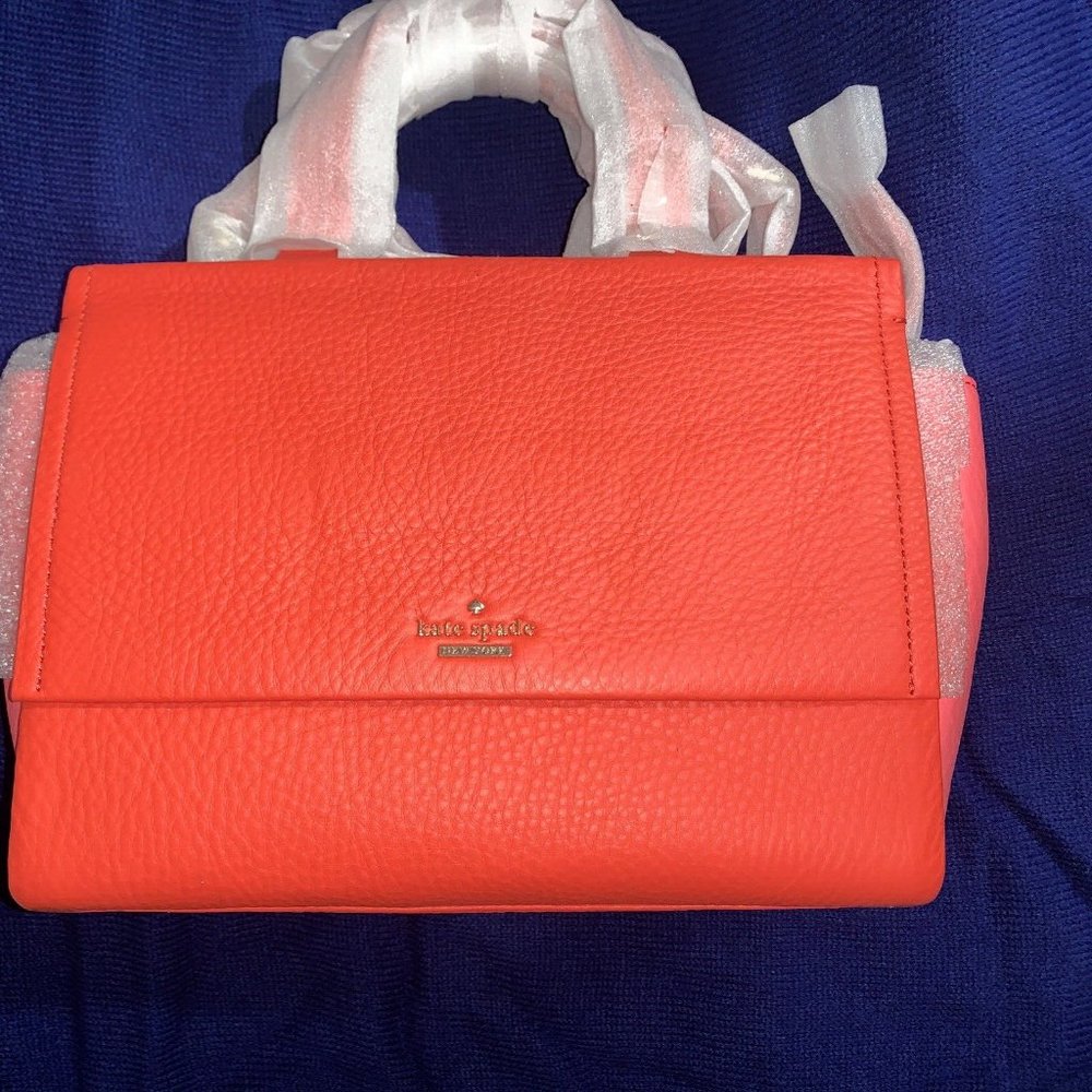 KATE SPADE Red satchel New No tag defects STOCK PHOTOS only